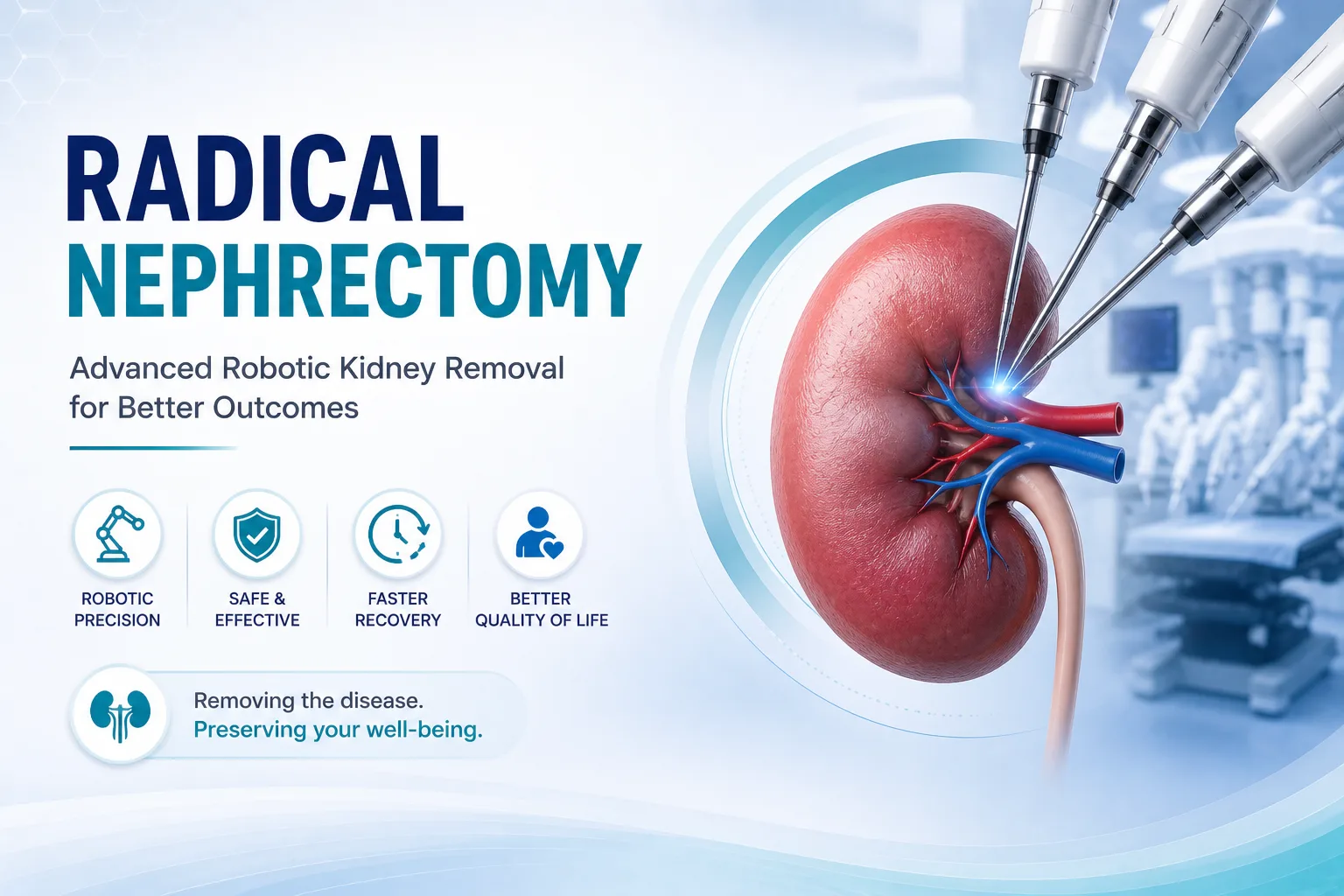 Robotic radical nephrectomy, Dr. Nitin Singhal, Ahmedabad