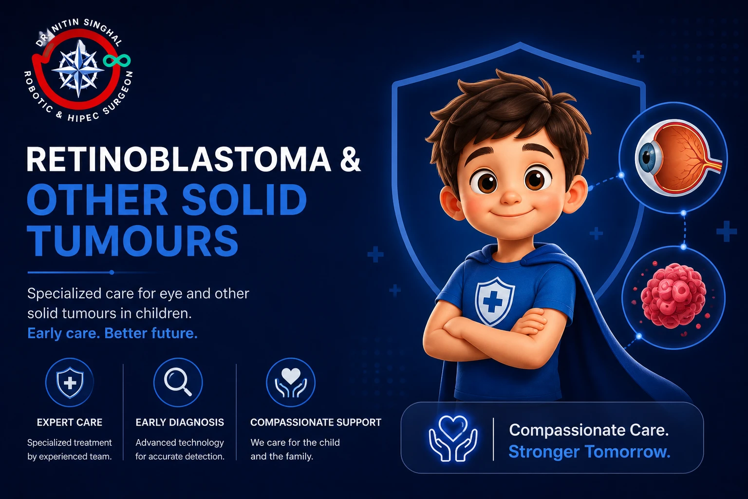 Retinoblastoma and other solid tumour treatment in children, Dr Nitin Singhal Ahmedabad