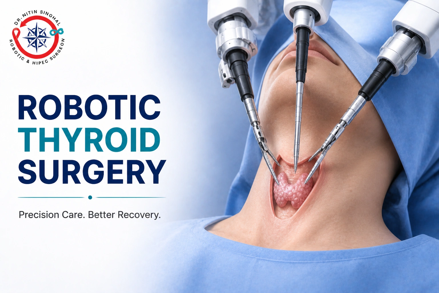 Robotic Thyroid Surgery, Dr Nitin Singhal Ahmedabad