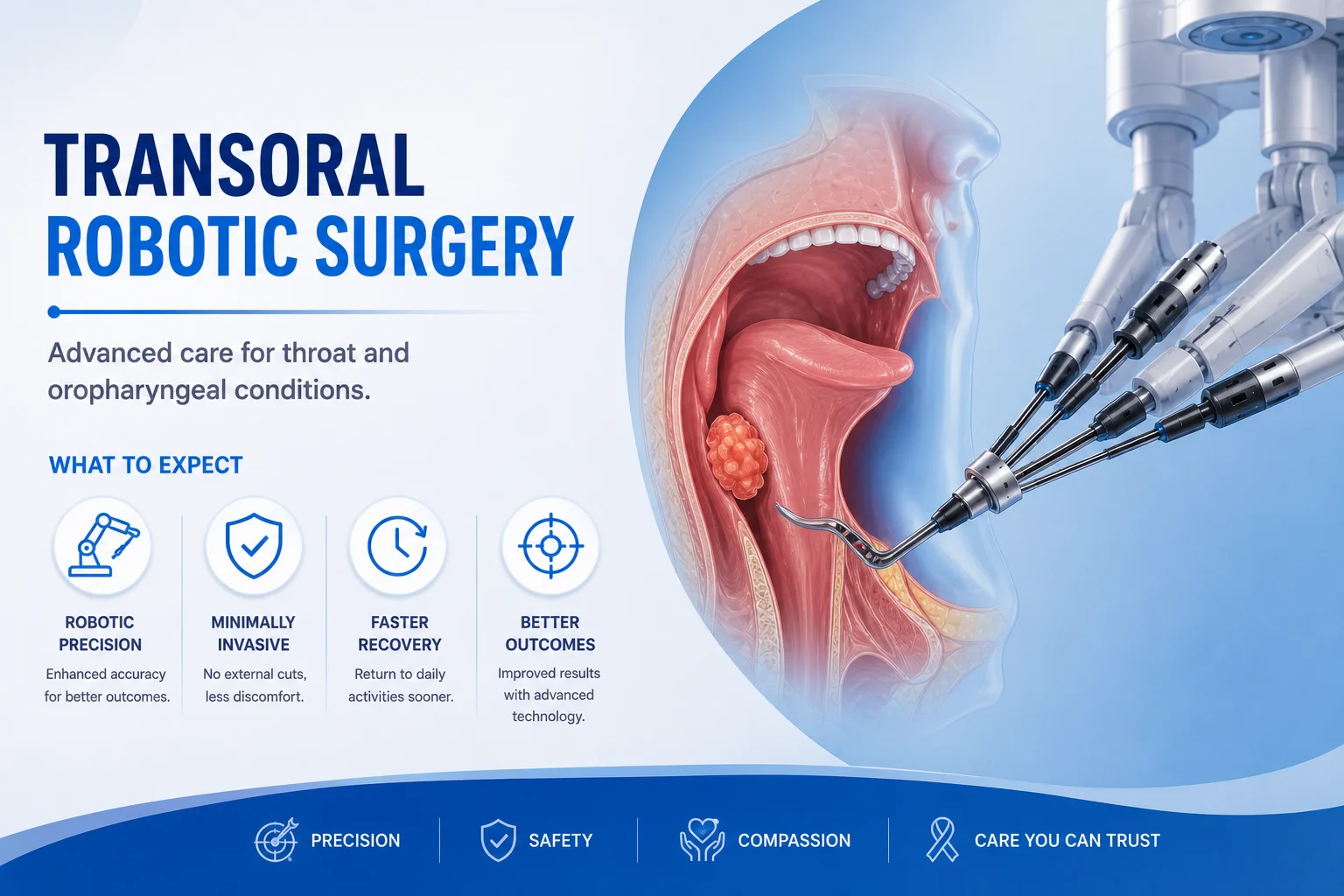 Anatomy relevant to Transoral Robotic Surgery