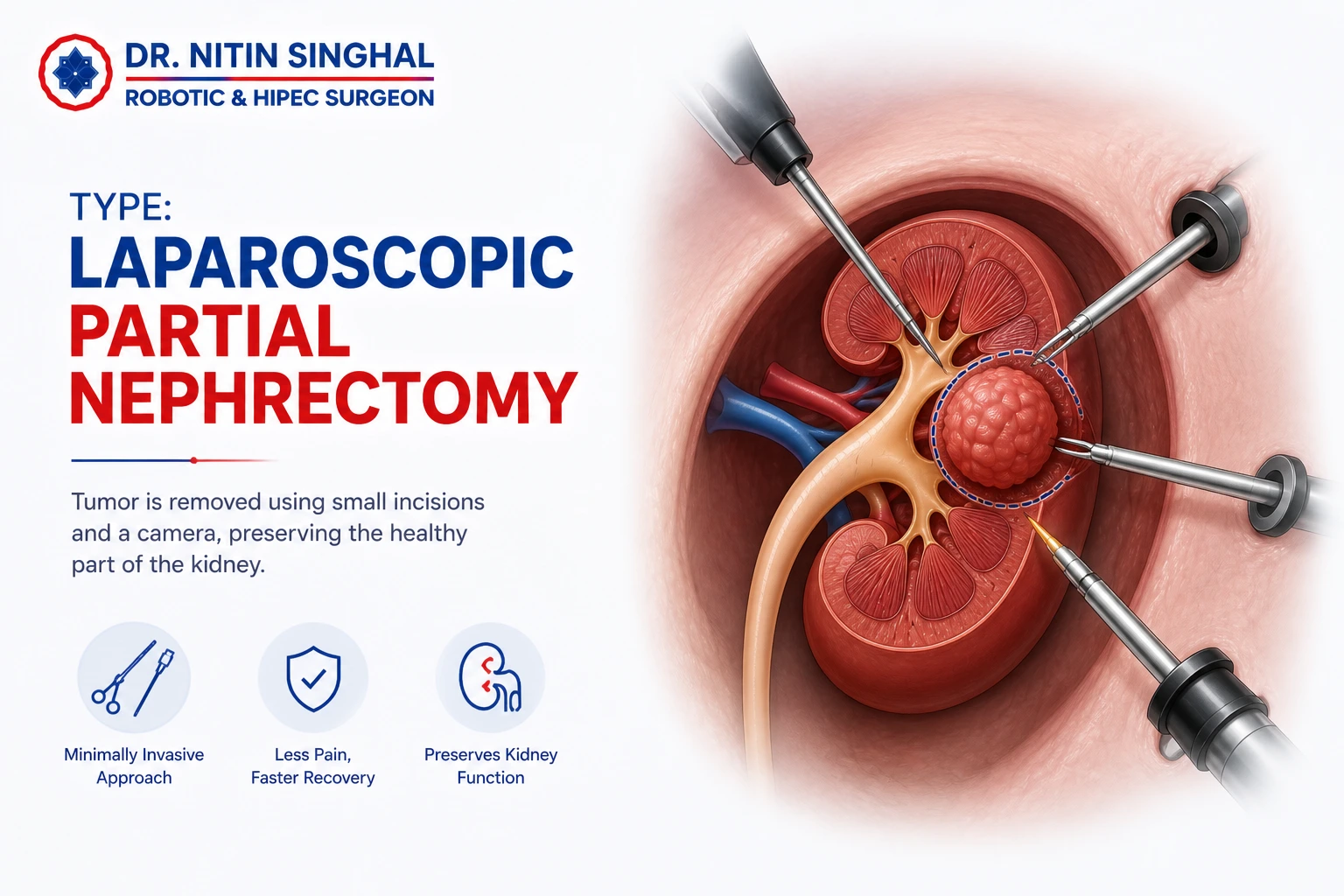 Laparoscopic partial nephrectomy